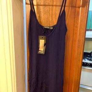 nasty gal navy brand new mini bodycon dress